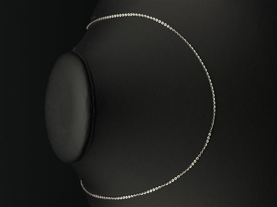 Collana Gioielleria Dossena  in Oro bianco COOR-158- 42 CM - COOR-158- 42 CM